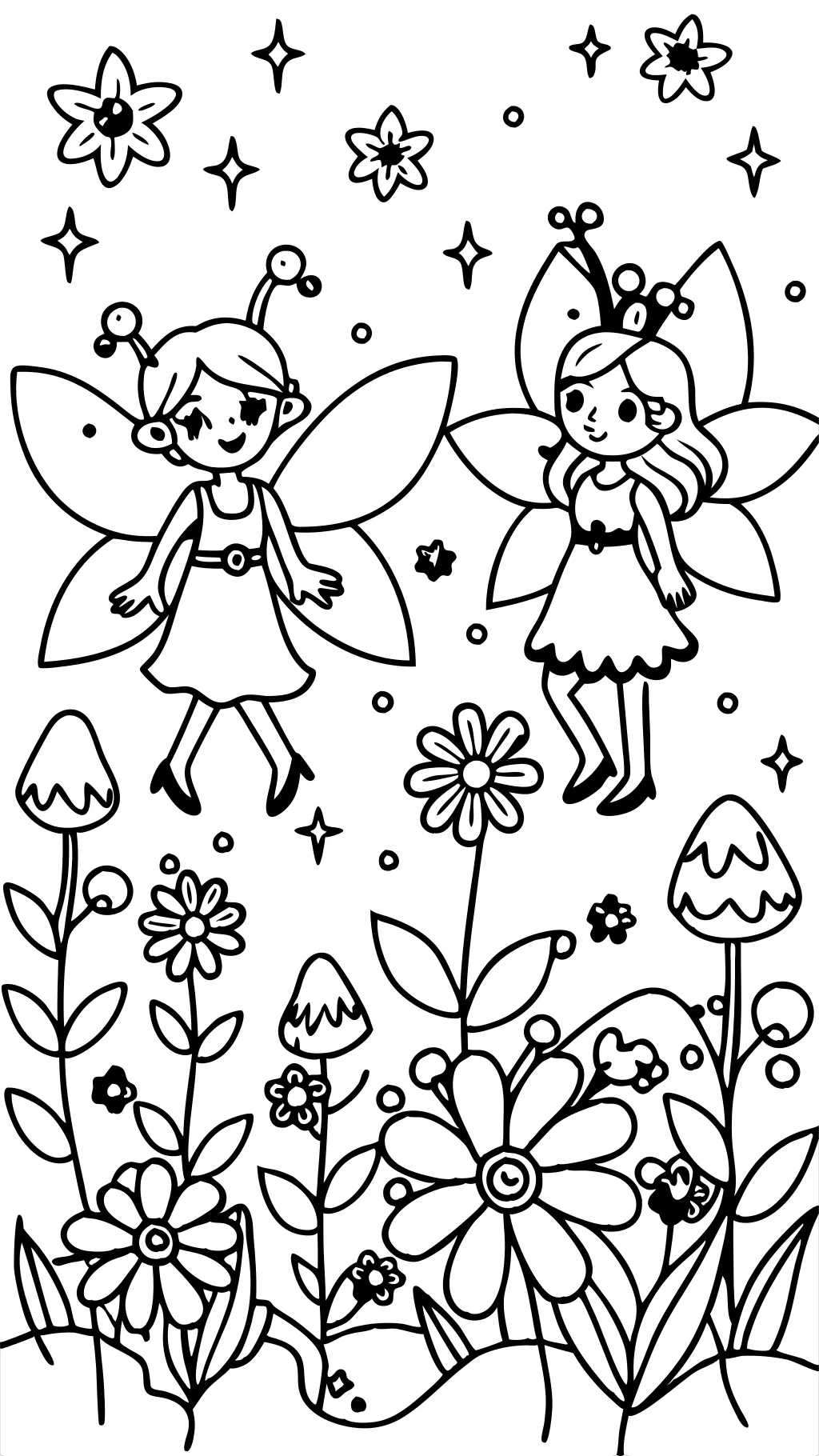 free printable coloring pages fairies